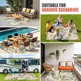 thumbnail image 4 of Sage Green Yellow Botanical Outdoor Rug for Patio/Deck/Porch, Non-Slip Large Area Rug 4 x 6 Ft, Spring Summer Vintage Indoor Outdoor Rugs Washable Area Rugs, Reversible Camping Rug Carpet Runner, 4 of 8