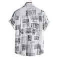 thumbnail image 4 of EQWLJWE Hawaiian Bowling Shirts for Men Short Sleeve Summer Beach Shirt Casual Button Down Shirts, 4 of 5