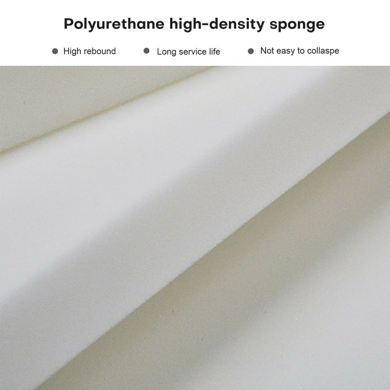 FoamFit Upholstery Foam 2 inch Thick 14 Wide 14 Inches Long High Density 1.8 lb 46 ILD Firm Couch Cushion Replacement