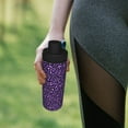 thumbnail image 6 of Goofa Purple Leopard Print 18oz Sports Insulated Kettle With Straw Water Bottle Sports Water Bottle For Running Hiking Cycling Climbing Mans Womans, 6 of 7