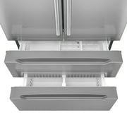 Cosmo 4 Piece Kitchen Appliance Package with 36 Freestanding Gas Range 36 Under Cabinet Range Hood 24 Built-in Integrated Dishwasher & French Door Refrigerator Kitchen Appliance Bundles