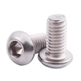 thumbnail image 2 of M6X12mm Stainless Steel HeX Socket Button Head Screws 100 Pcs, 2 of 9