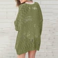 thumbnail image 4 of Vedolay Long Cardigans for Women Button Down Long Sleeve Soft Knit Cardigan Coats 2023 Green,L, 4 of 4