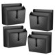 thumbnail image 1 of unbranded 4Ud Caja De Almacenamiento Adhesiva Para Con Organizador Negro Para Guardar Teléfono Y Objetos Pequeños, 1 of 8