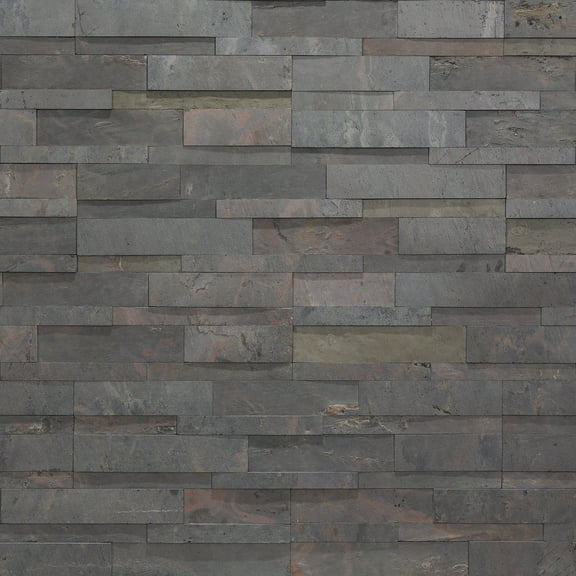 Aspect Peel and Stick Raised Stone Overlay Kitchen Backsplash Sample- Raised Kilnstone (6" x 6" Sample)