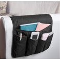 thumbnail image 3 of Bolsa de almacenamiento colgante para reposabrazos de sofá, organizador de aperitivos remoto para el hogar (negro) JAMW Sencillez, 3 of 5