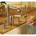 thumbnail image 7 of Rohl Italian Kitchen Single Hole Faucet In Polished Nickel With Single Porcelain Lever Sidespray And Column Spout, 7 of 7