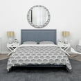 thumbnail image 2 of Designart 'Halftone Pattern' Modern Duvet Cover Set, 2 of 4