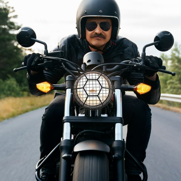 WHAMVOX Headlight Guard Motorcycle Headlight Protector Headlight Grill Cover Motorcycle Headlight Guard Motorcycle Headlight Cover Motorcycle Headlight Hood