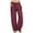 *Wine, variant on ClodeEU Womens Cotton Linen Wide Leg Pants with Drawstring , Fashion Comfort Casual Trousers with Pockets Wine,Womens Plus M