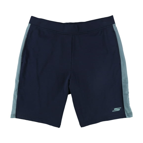 Skechers Shorts de Marche Athlétiques pour Hommes, Bleu, Très Grand
