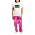 thumbnail image 4 of CafePress - Pray For Ukraine Sweatshirt, Stand With Uk Pajamas - Women's Short Sleeve Print T-Shirt and Pants Light Cotton Pajama Set, 4 of 7