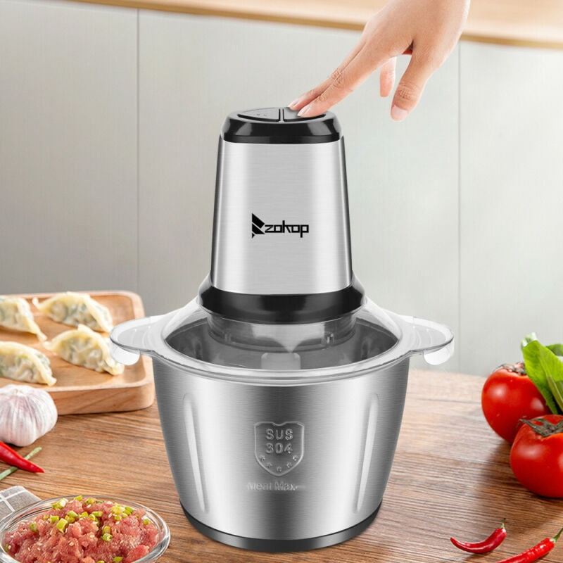 500W Electric Meat Grinder, 2.8L Stainless Steel Food Processor,Home
