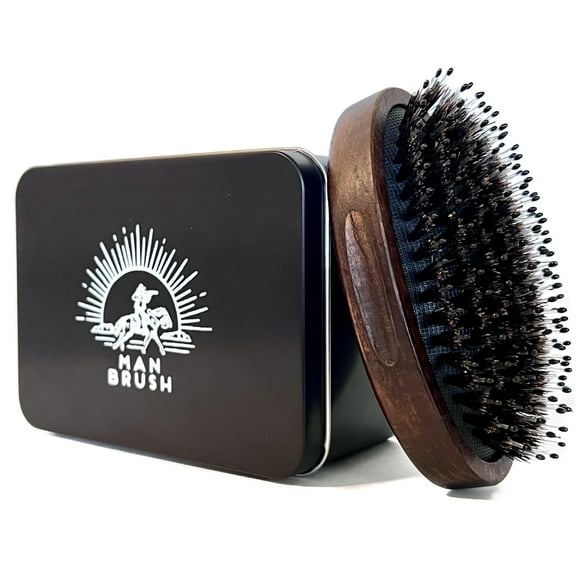 CEPILLO | Cepillo para Cabello Y Barba para Hombres | SOLO cepillo vintage/palma con cerdas duras y suaves para TODO tipo de cabello | Perfecto para viajar | Hace un gran regalo