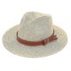 thumbnail image 1 of New Natural Panama Soft Shaped Straw Hat Summer Women/men Wide Brim Beach Sun Cap Uv Protection Fedora Hat, 1 of 4