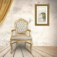 thumbnail image 3 of Koson, Ohara 18x32 Gold Ornate Wood Framed with Double Matting Museum Art Print Titled - Roaring tiger, 3 of 4