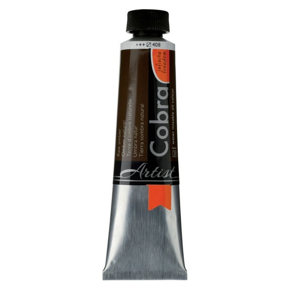 Cobra Water Mixable Oil Colour 40ml, Raw Umber