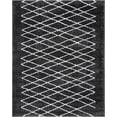 thumbnail image 2 of Well Woven Juni Soren Scandinavian Moroccan Lattice Dark Grey Thick Nordic Shag 7'10" x 9'10" Area Rug, 2 of 8