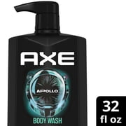 AXE Body Wash All-Day Fresh Shower Gel Apollo Sage & Cedarwood Mens Body Wash With Odor-Busting Prebiotics ,32 fl oz Pump