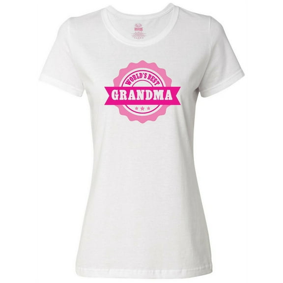 Inktastic Grandparents Day Worlds Best Grandma Women's T-Shirt