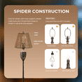 thumbnail image 2 of SWAIFDEE Small Lamp Shade, Barrel Metal Lampshade Cover for Table Lamp and Floor Light, 5X9X7in Spider, 2 of 7