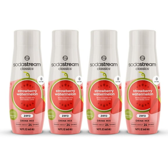 SodaStream® Classics Zero Strawberry Watermelon Drink Mix 4pk