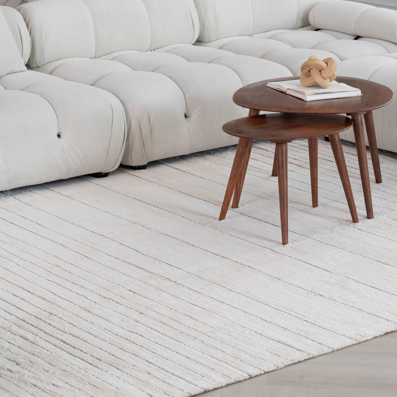 Rug Branch Casa Abstract Indoor Area Rug, Beige Cream, Modern - Living Room, Bedroom, Dining and Kitchen