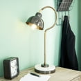 thumbnail image 3 of DecMode 22" Spotlight Black Desk Lamp with Black Metal Shade, 3 of 10