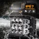 thumbnail image 5 of Par Faros Dually 12 Led Blanco Codigo Rojo Azul Jeep Moto, 5 of 8