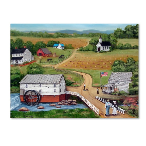 Trademark Fine Art 'Murrays Mill The Past' Canvas Art by Arie Reinhardt Taylor