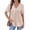 Beige #046, variant on Womens Short Sleeve Babydoll Tops Lace Trim V Neck Cotton Linen Tunic Shirts for Women 2026 Summer Ruffled Hem Blouses Beige M