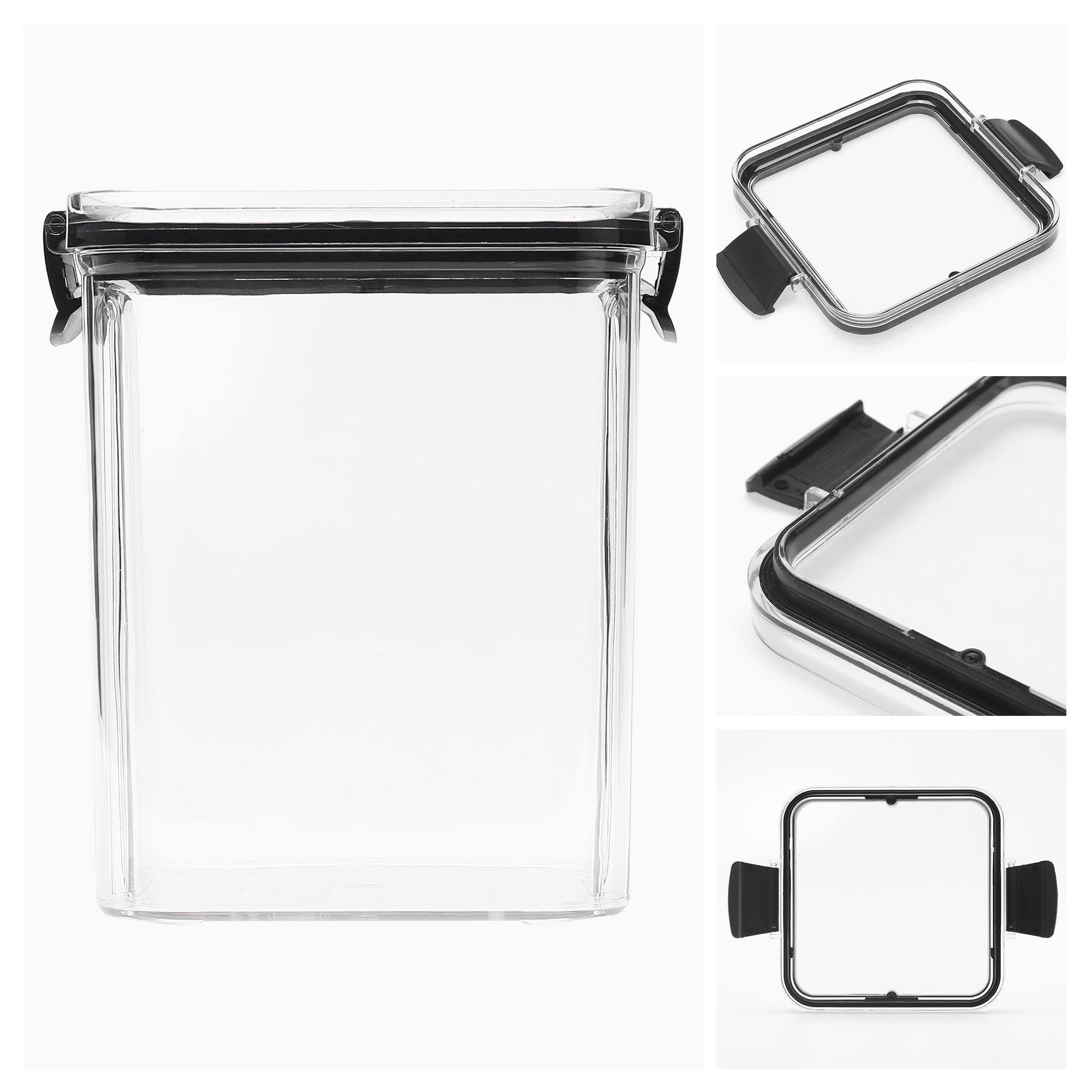 Unique Bargains 5 Pcs Airtight Food Storage Containers 32 oz Transparent