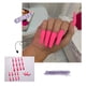 thumbnail image 1 of Uñas postizas a presión, regalos para mujeres, 24 piezas, colores brillantes, color sólido, manicura, estilo largo, láminas reutilizables, pegatinas para uñas., 1 of 3