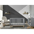 thumbnail image 3 of Delta Children Poppy 4-in-1 Convertible Crib - Greenguard Gold Certified, Grey/Natural, 3 of 10