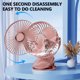 thumbnail image 4 of Ventilador de escritorio con clip de 5 velocidades y luz nocturna | Viento superpotente y ultrasilencioso | Oscilación de ángulo amplio de 720° | Portátil para oficina, dormitorio y residencia, 4 of 7