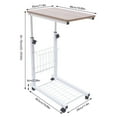thumbnail image 6 of Miumaeov Mobile Sofa Side Table, Height Adjustable Rolling Bedside Table, Notebook Tablet Coffee Tray Portable Snack Table, 6 of 10