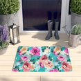 thumbnail image 2 of Pioneer Flower Floral Print Flannel Non Slip Door Rugs,Washable Door Mats Indoor,Decorative Door Mats,Dirt-Resistant and Absorbent Doormat for Entrance,Bedroom,Kitchen,Bathroom,31.5"x17", 2 of 4