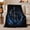 Guitar Light Rings, variant on Electric Guitar with Blue Audio Wave, Dynamic Graphic Style for Guitar Lovers, Concert Energy Pattern and Birthday Gift, Cozy Flannel Blanket for Music Room and Dorm, Home Decor