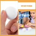 thumbnail image 3 of SWETRACE 3 Pcs Mini Ballons de Football en Plastique pour Jeu de Table Intérieur et Meilleur Roulement Blanc 36Mm, 3 of 8
