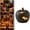Black-20cm, variant on Halloween Resin Bat Pumpkin Decorations Light up Pumpkin Lantern Vintage LED Terracotta Halloween Lights Decor for Fall Home Porch Front Door Mantel Room Decorations(Black-28cm)