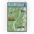 thumbnail image 2 of Lake George, New York, Lake Chart (16x24 Giclee Gallery Art Print, Vivid Textured Wall Decor), 2 of 3