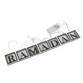 thumbnail image 1 of Decoración de luces de cadena L-ed con letras de Ramadán de forma cuadrada de madera hueca para decoración de hogar de Ramadán Eid Mubarak JAMW Sencillez, 1 of 5