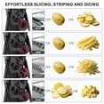thumbnail image 3 of SupMaKin Safe Mandoline Slicer, Vegetable Chopper and Grater, Multi-purpose Food Shredder Dicer Cutter for Pineapple Strawberry Avocado Lemon, Adjustable Thickness, Dishwasher Safe, 3 of 10