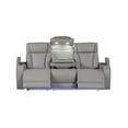 thumbnail image 3 of Fortuner Modern Style Recliner Sofa Made with faux leather and Wood in Gray, 3 of 7