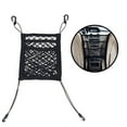 thumbnail image 3 of Car Seat Storage Mesh/Organizer Car Dog Barrier Back Seat Elastic Cargo String Net Pouch Holder for Bag Luggage Pets Kids Barrier Disturb Stopper（3-Lays）, 3 of 7