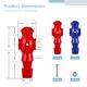 thumbnail image 5 of 26 piezas de futbolín Timcorr Piezas de repuesto de futbolín de resina 13 rojos y 13 azules, 5 of 6
