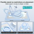 thumbnail image 4 of TECH CIRCLE for iPad Air 5th 4th Gen Case 2022 2020 10.9 inch & iPad Pro 11 Case 4th/3rd/2nd/1st Gen,Rotating Foldable Handle Stand Full-Body Shockproof Rugged Protection Kids Girls Cover,Blue, 4 of 6