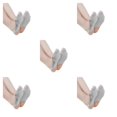 thumbnail image 3 of Calcetines de tacón alto Qarigey 2 piezas Negro, 3 of 6