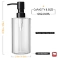 thumbnail image 3 of GM GMISUN Glass Soap Dispenser with Stainless Steel Pump, Clear Soap Dispenser, Hand Soap Dispenser for Bathroom, 12oz Dish Soap Dispenser for Kitchen, 3 of 5