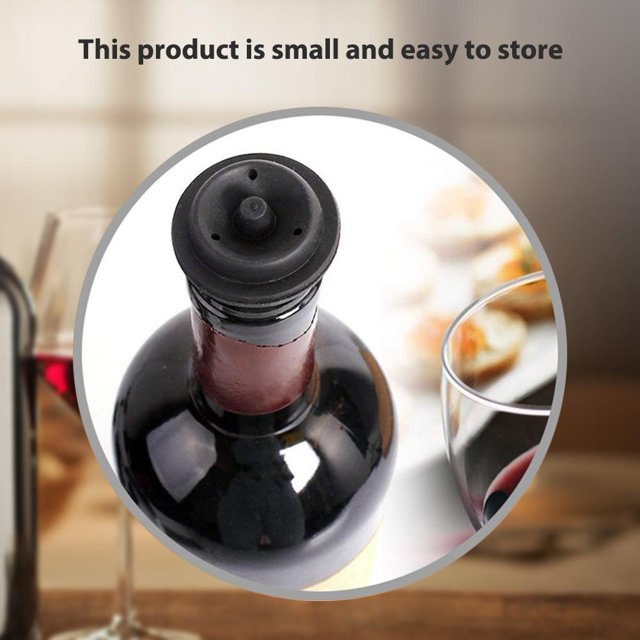 Bomba de ahorro de vino de botella de vacío de acero inoxidable con 4 tapones de botellas de sellado Hugtrwg Para estrenar